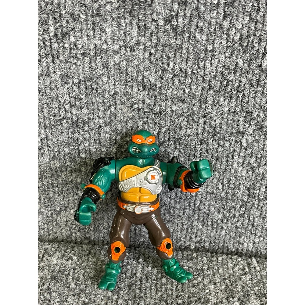 TMNT Metal Mutant Michelangelo Metal Mutant Figure 1995 Playmates Vintage Loose